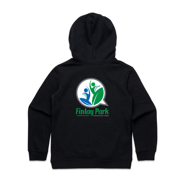 Kids Hoodie with Finlay Park logo on back - Kids Supply Hoodie Thumbnail